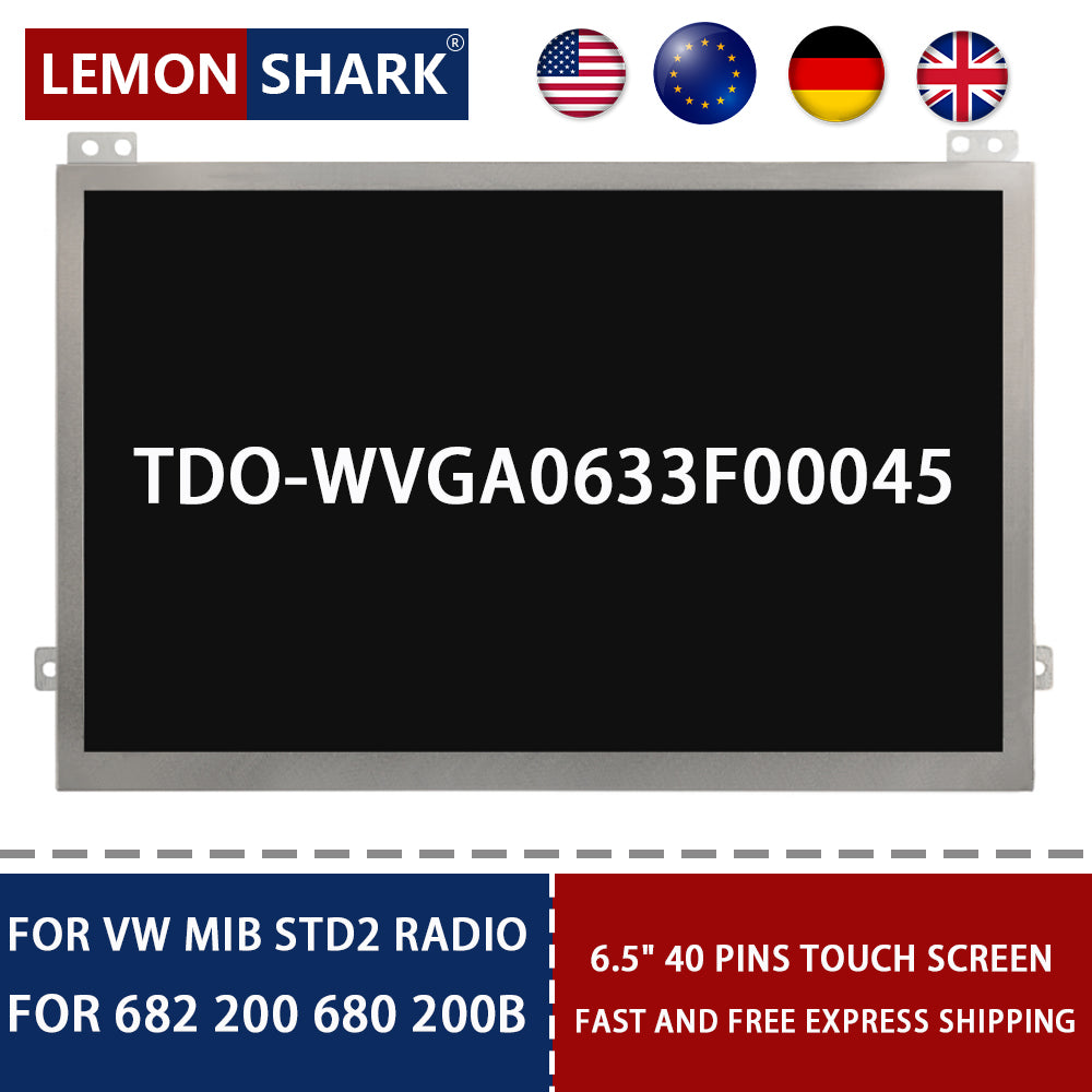 OEM 6.5 inch Touch Screen TDO-WVGA0633F00045 For VW MIB 200 682 600 200B STD2 Car Navigation Radio