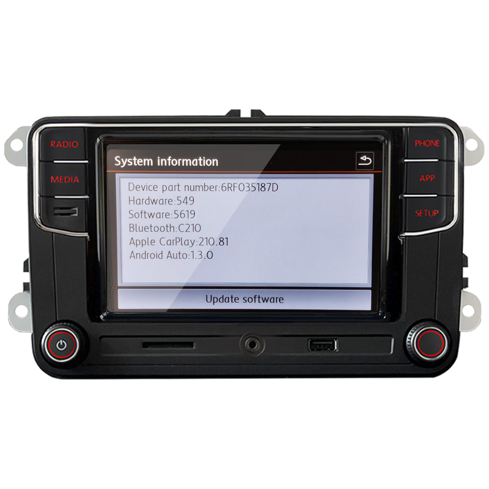 Noname 6RD035187C MIB RCD340G RCD330 Plus AUX Bluetheen Car Radio For VW Golf 5 6 Jetta MK5 MK6 CC Tiguan Passat Polo