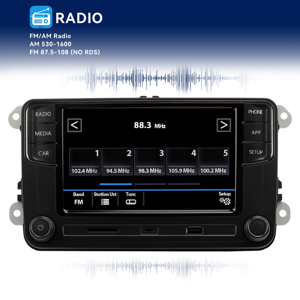 Android Auto NONAME Carplay Mirrorlink MIB Car Radio New RCD330 RCD360 187B 280D 280E Vehicle Status Only For VW MQB POLO 6C