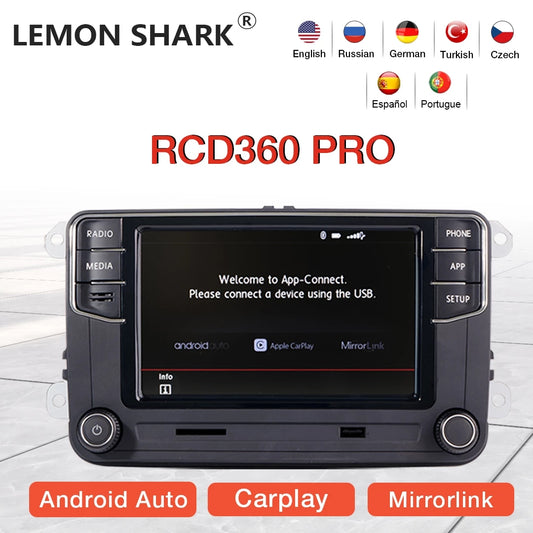 NEW RCD330 187B MIB Radio RCD360 PRO NONAME Android Auto Carplay For VW Golf 5 6 Jetta MK5 MK6 Tiguan CC Polo Passat 6RD035187B
