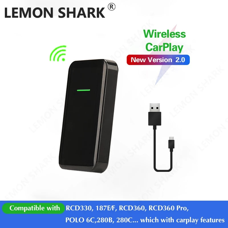 2.0 Wireless CarPlay Box Activator USB Convert factory wired CarPlay t –  lemonsharkauto