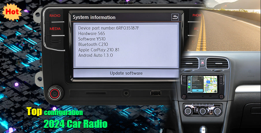NONAME RCD330 Plus Car Radio 6RF 035 187F R340G for VW Nouvelles Radio station