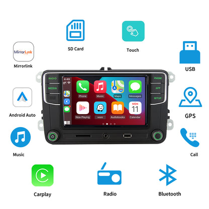 RCD330 Plus Android Auto Carplay Car Radio Noname RCD340G Green Button 6RD 035 187B  For Skoda Octavia Fabia Superb Yeti