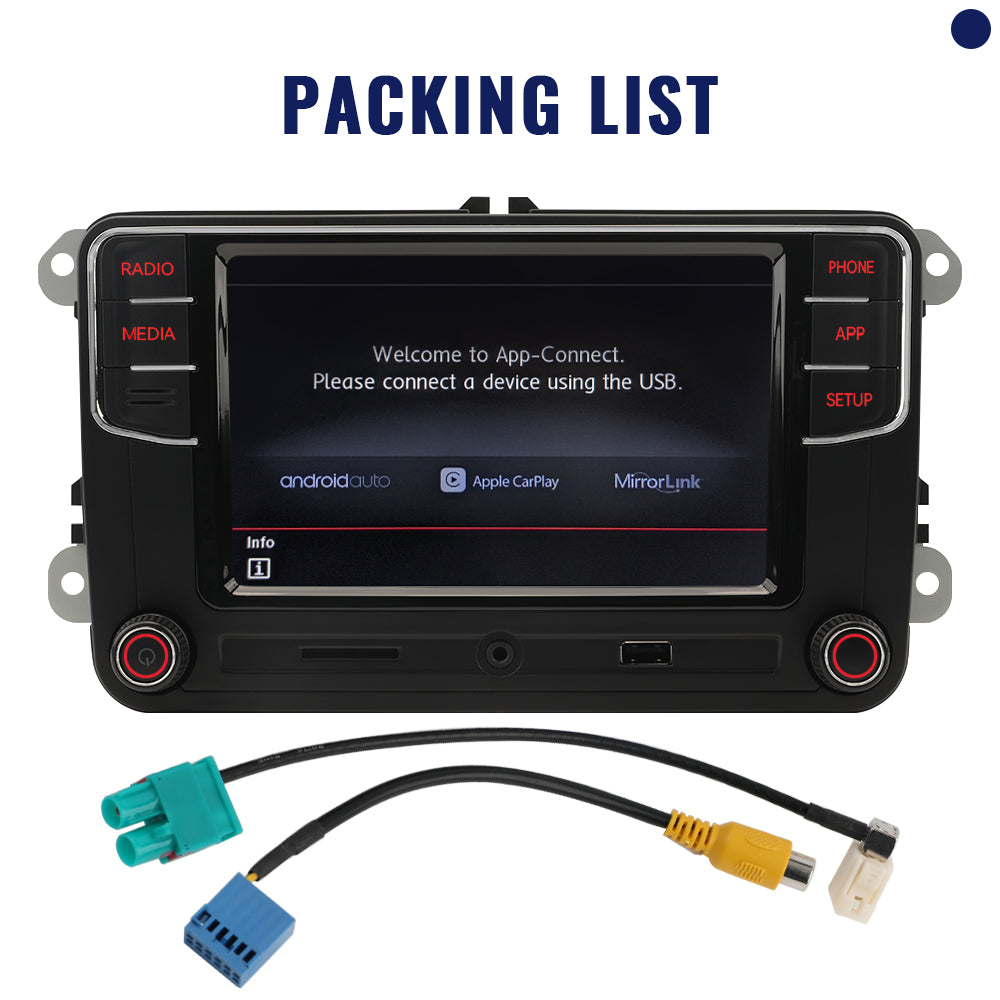 RCD330 Plus NONAME 6RF 035 187G Android Auto Car Radio Carplay Navigation 6.5" Player For VW Tiguan Golf 5 6 MK5 MK6 Passat Polo