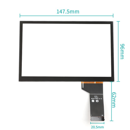 40Pins Car Multimedia Player Radio Thicken Version 6.5'' Touch Glass Screen With Adhesive Tape For MIB STD2 682 200