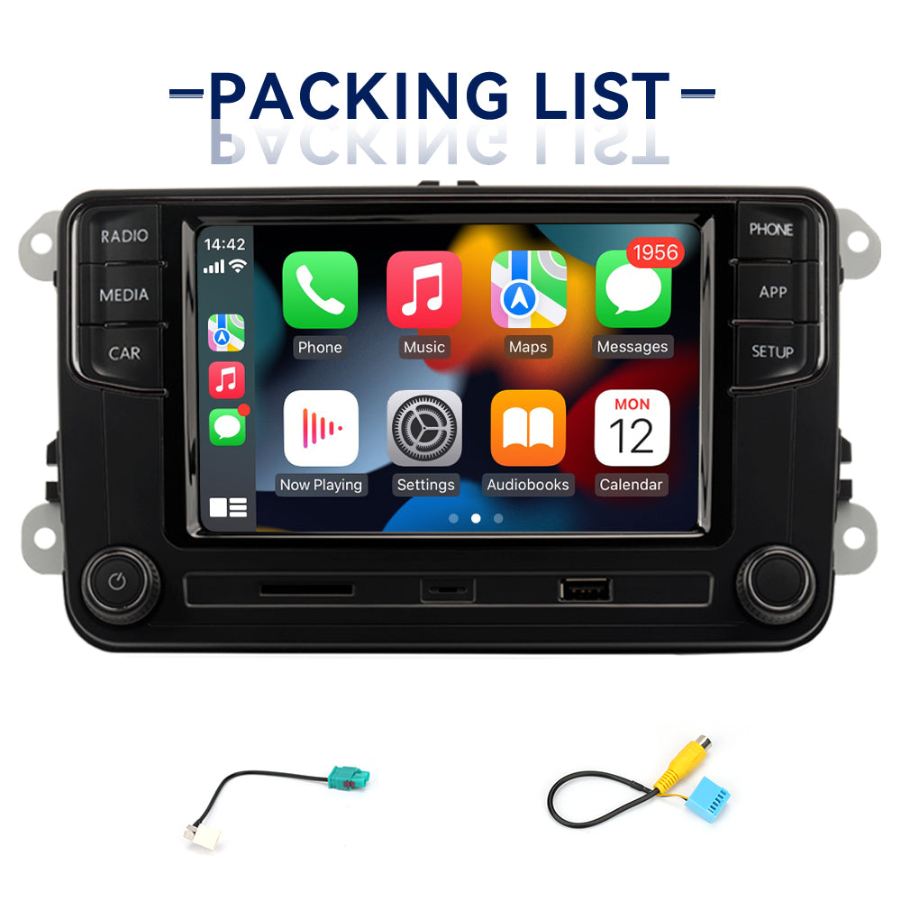 Android auto MIB car Radio Vehicle State multimedia Player carplay mirrorlink Navigation solo está disponible para For Volkswagen MQB polo 6c 6.5 '