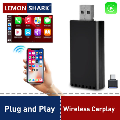 USB Wireless CarPlay Adapter Car Mini AI Box for Apple Carplay Car OEM Wired CarPlay To Wireless CarPlay Dongle Plug and Play