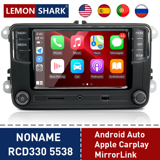 RCD330 Plus Carplay Car Radio Android Auto Noname 6RD 035 187B MIB RCD340G For VW Golf 5 6 Jetta MK5 MK6 CC Tiguan Passat Polo