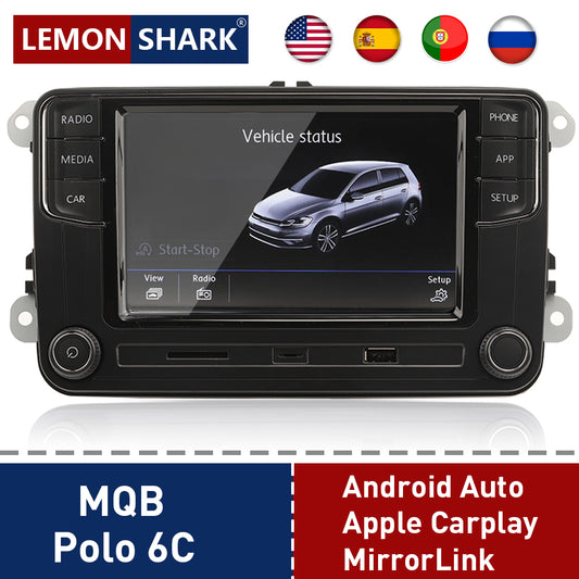 Android auto MIB car Radio Vehicle State multimedia Player carplay mirrorlink Navigation solo está disponible para For Volkswagen MQB polo 6c 6.5 '
