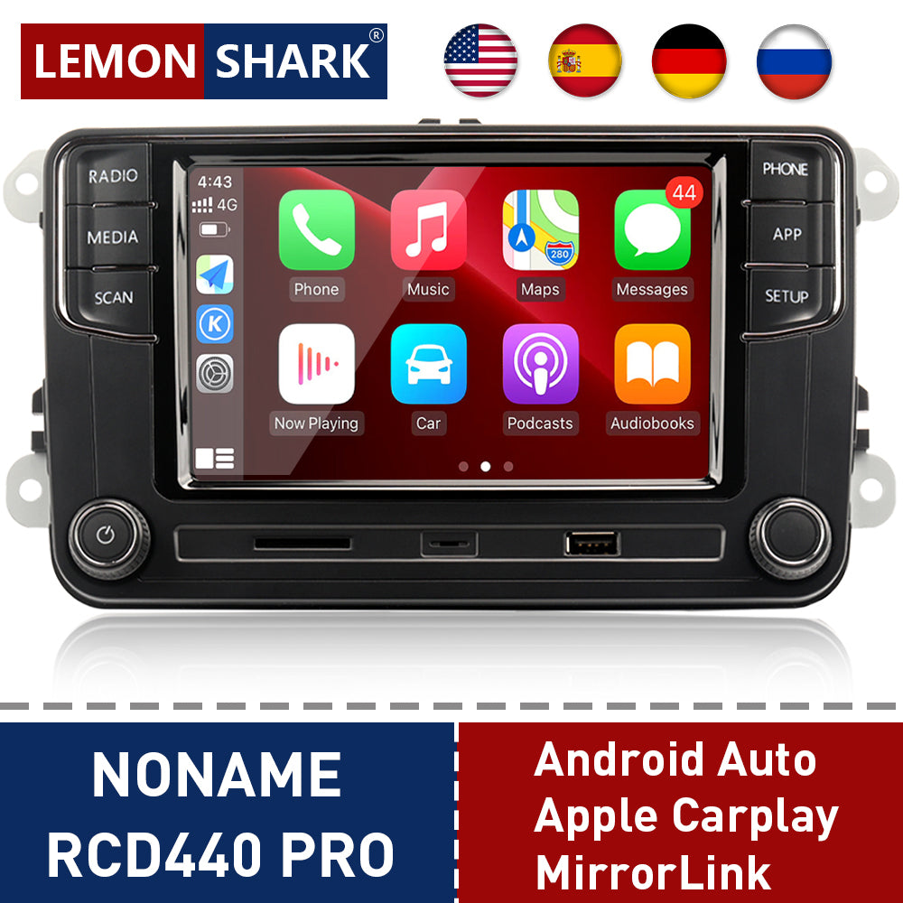 Android auto carplay rcd440 pro 6rd035187b For Volkswagen Polo Passat B6 B7 Golf 5 6 Jetta mk5 6 distancia para ver la radio del coche CC MIB