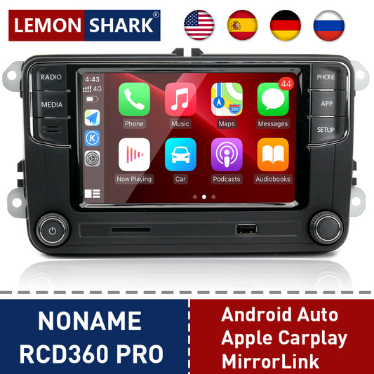 Android Auto RCD360 PRO Carplay Car Radio NONAME New MIB Radio For VW Golf 5 6 Jetta MK5 MK6 Tiguan CC Polo Passat B5 B6