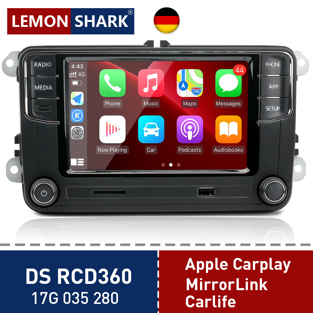 DS RCD360 Carplay MirrorLink MIB Autoradio Für VW PQ Polo Golf Passat B6 B7 Jetta MK5 MK6 17G035280