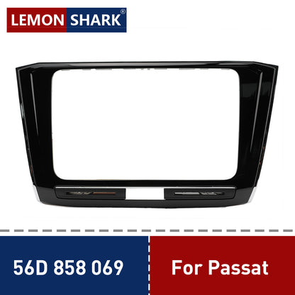 Original Radio Frame CD Panel Piano Black Radio Frame Panel Headunit Screen Bezel For VW Passat 2011-2018 187B Radio 56D858069