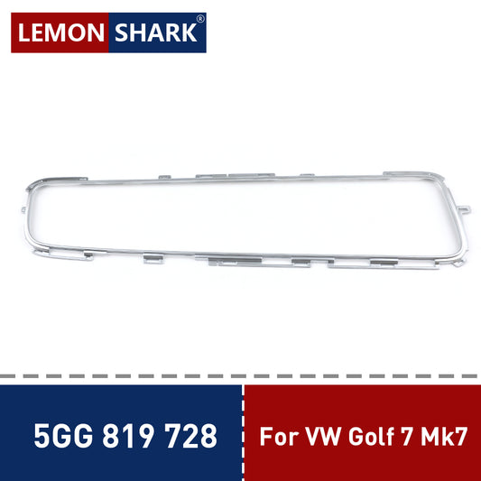 5GG 819 728 Air Conditioning Outlet Interior Trim Strip MIB Screen Frame 8/9.2 inch Silver Decorative For Golf 7 Golf MK7