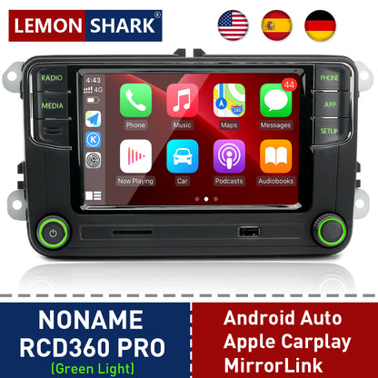 Noname RCD360 PRO Green Light MIB Car Radio Android Auto Carplay Green Menu New 6RD 035 187B for VW for Volkswagen for Skoda