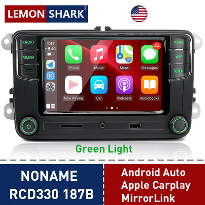 RCD330 Plus Android Auto Carplay Car Radio Noname RCD340G Green Button 6RD 035 187B  For Skoda Octavia Fabia Superb Yeti