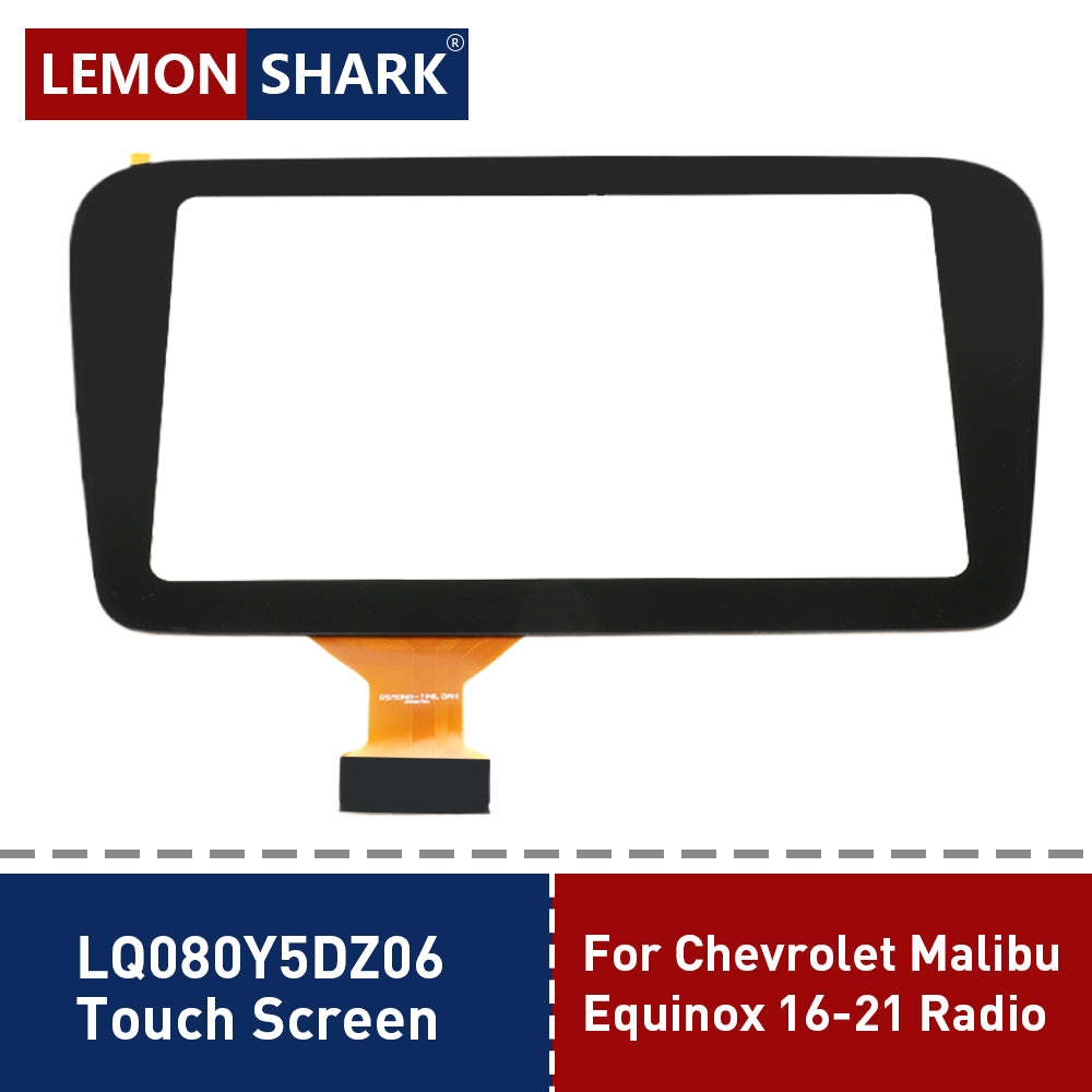 LQ080Y5DZ06 8 Inch Touch Screen Glass Digitizer For Car Radio For Chevrolet MalibuEquinox 16-21 Radio