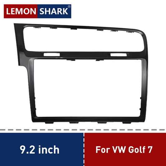 9.2 inch MIB Radio Frame Panel Plates Decorative Frame For VW Golf 7 MK7 Golf 7.5 MK7.5 MIB Piano Black  Carbon Fibre