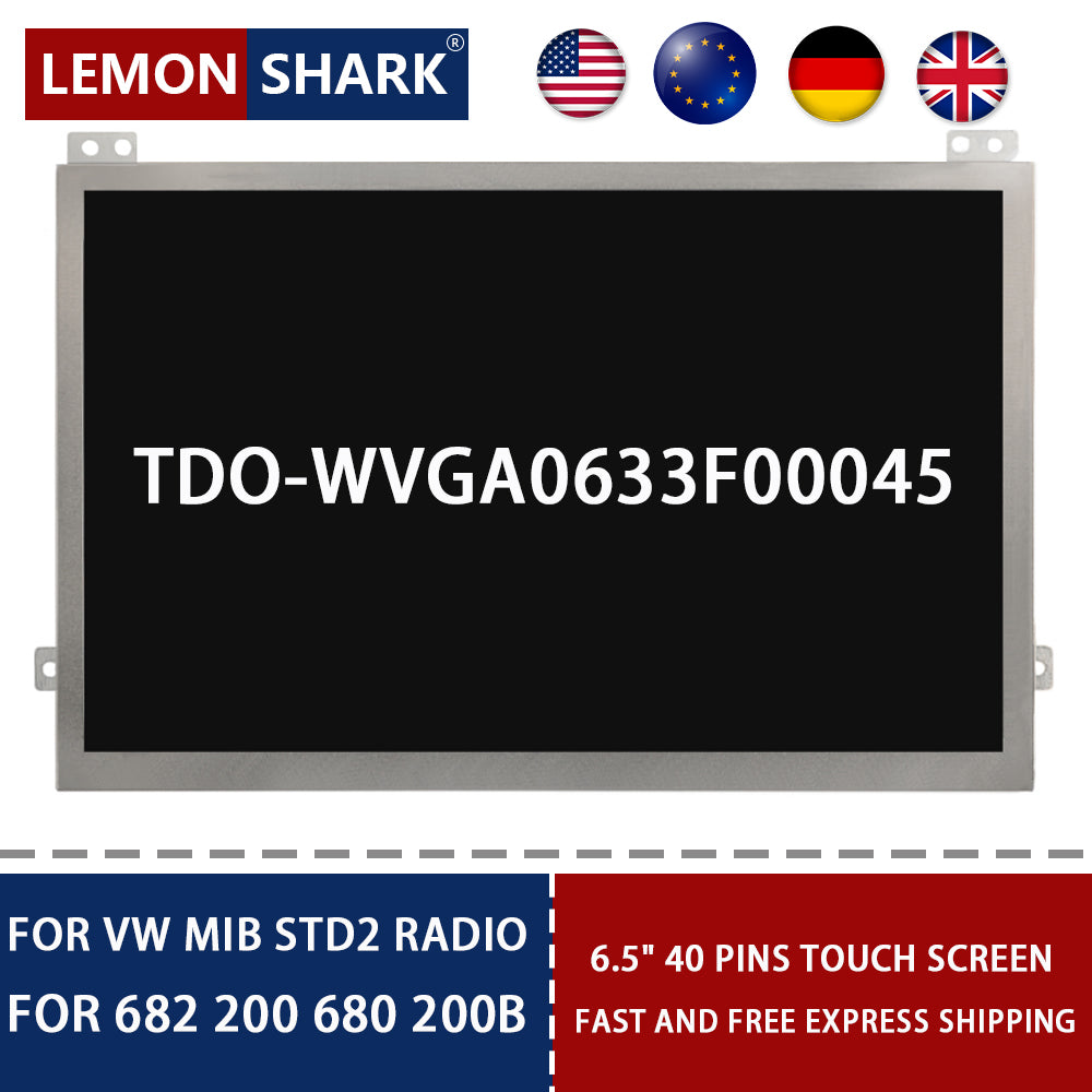 OEM 6.5 inch Touch Screen TDO-WVGA0633F00045 For VW MIB 200 682 600 200B  STD2 Car Navigation Radio