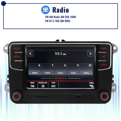 Noname rcd360 pro radio para vehículos inalámbricos Android car Multimedia For Volkswagen Golf 5 6 Jetta mk5 mk6 vista CC polo Passat B5 B6