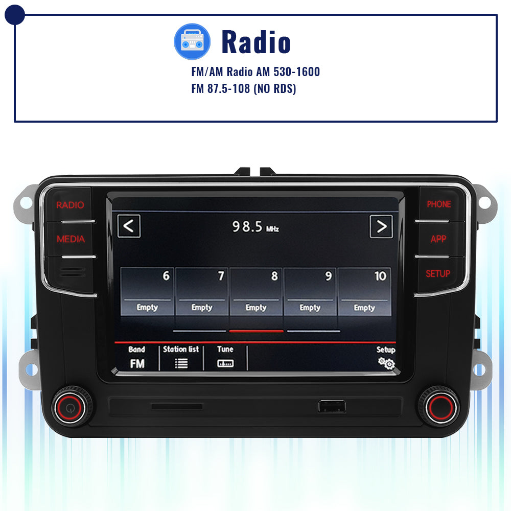 Android Auto RCD360 PRO Carplay Car Radio NONAME New MIB Radio For VW Golf 5 6 Jetta MK5 MK6 Tiguan CC Polo Passat B5 B6