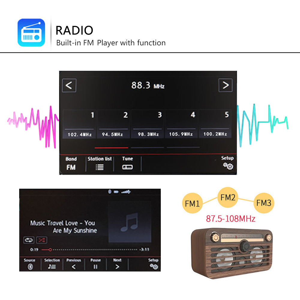 Noname rcd340g rcd330 plus Green Light 6rd035187b Android car MIB car radio para for Skoda Octavia Fabia Superb Yeti