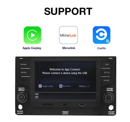 Carplay Car Radio 280B For VW Golf 7 MK7 Passat B8 MirrorLink Navigation 6.5 MIB MQB Multimedia 5GD035280B