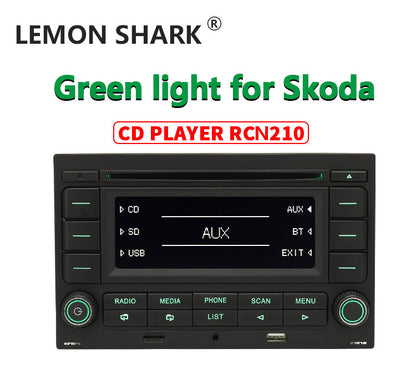 Green Llight Bluetooth RCN210 CD Player 31G 035185 Car radio USB MP3 AUX For VW skoda Polo 9N golf jta MK4 passat B5 RCN210