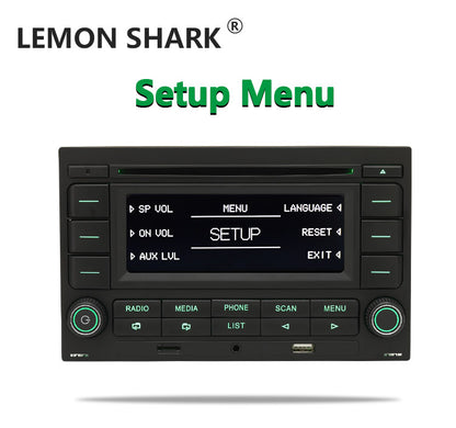 Green Llight Bluetooth RCN210 CD Player 31G 035185 Car radio USB MP3 AUX For VW skoda Polo 9N golf jta MK4 passat B5 RCN210