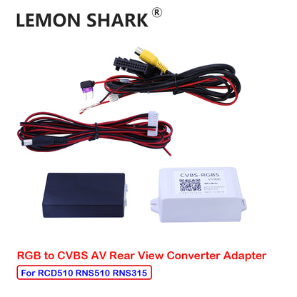 RGB to CVBS AV Rear View Converter Adapter Camera in input adapter RVC RCA Converter RCD510 Decoder For RNS510 RNS315 RCD510