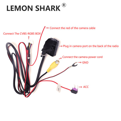 RGB to CVBS AV Rear View Converter Adapter Camera in input adapter RVC RCA Converter RCD510 Decoder For RNS510 RNS315 RCD510