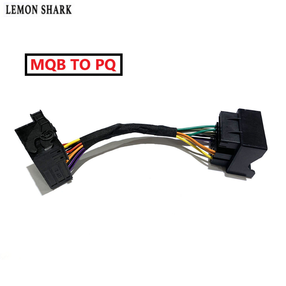 MQB to PQ Platform RCD510 RCD330 Plus Connector Adapter Cable For VW Tiguan Passat Jetta..