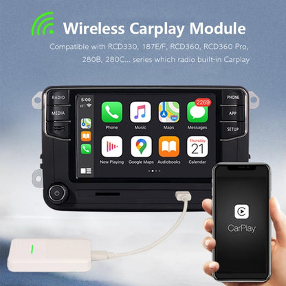 2.0 Wireless CarPlay Box Activator USB Convert factory wired CarPlay to wireless CarPlay RCD330 RCD360 with Carplay For VW Car