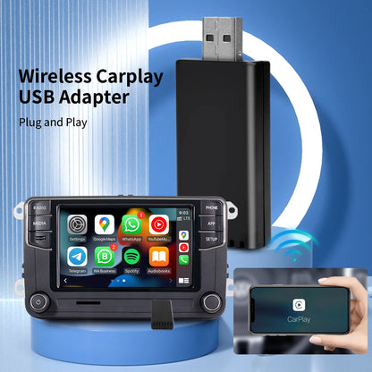 Carplay AI Box Wired To Wireless Carplay Adapter OEM Mini Auto Connect USB Dongle Plug and Play Car Screen Navigation Upgrade