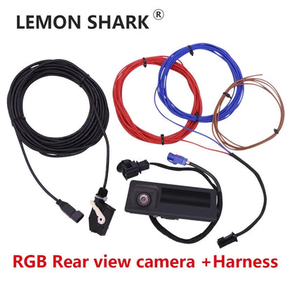 RGB Rear View Camera with Trunk Switch for VW Passat B6 B7 Jetta Golf Plus Tiguan RNS510 RCD510 RNS315 Car Radio Original Camera
