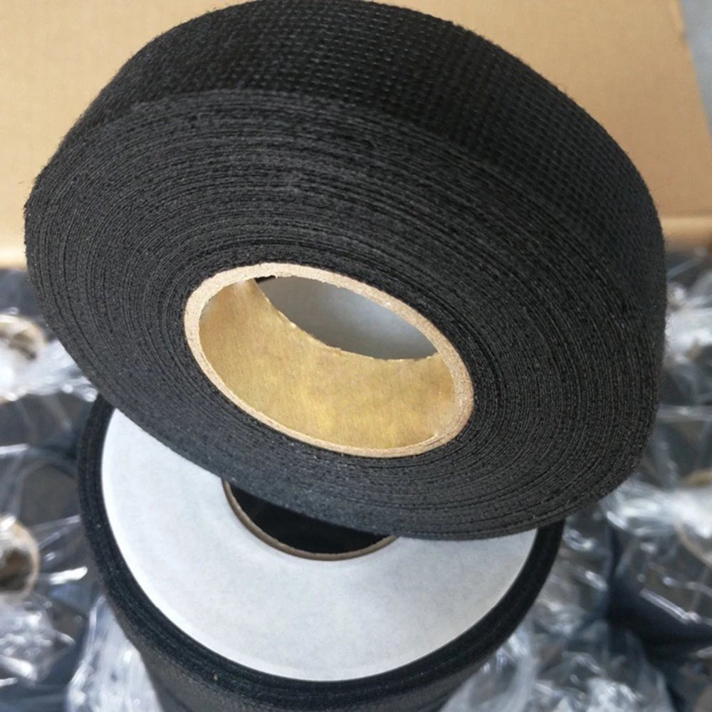 Black Universal Adhesive Cloth Fabric Car Wiring Harness Looms
