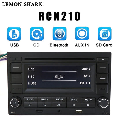 Car Radio Bluetooth RCN210 CD Player USB MP3 AUX 31G 035 185 For VW Polo 9N Golf Jetta MK4 Passat B5 RCN 210