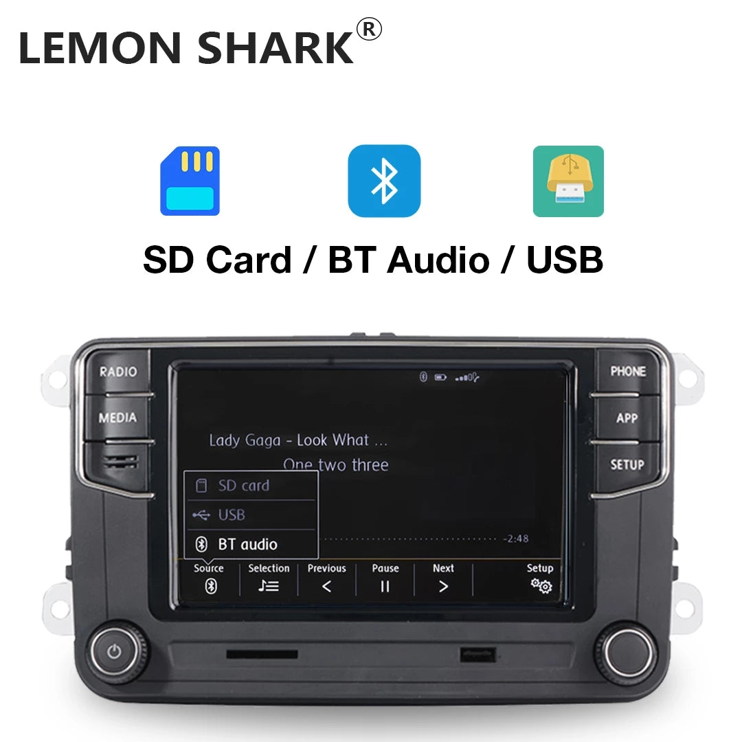 Carplay MIB Car Radio Mirrorlink Vehicle Status only For VW MQB POLO 6C 280D Original RCD330187B English language