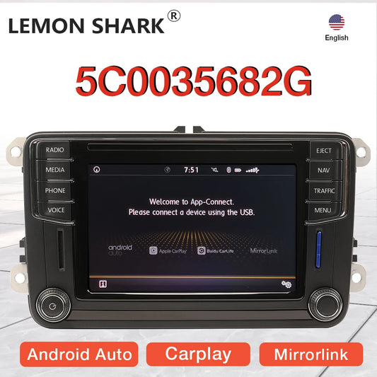 MIB Carplay Car Radio Android Auto 5C0035682G 6.5" Touch Screen OPS Headunit with CD SD for VW Passat Polo CC Tiguan Golf 5 6