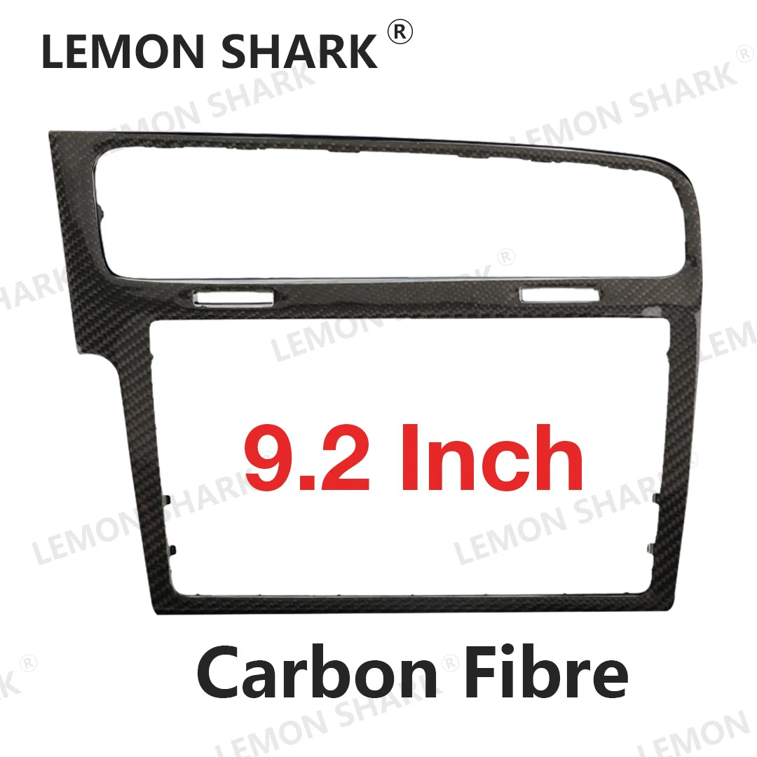 Original Carbon Fibre Radio Frame Air Condition Panel Interior Trim for VW Golf 7 7.5 Passat B8 Decorative Panel 8 inch 9.2 inch