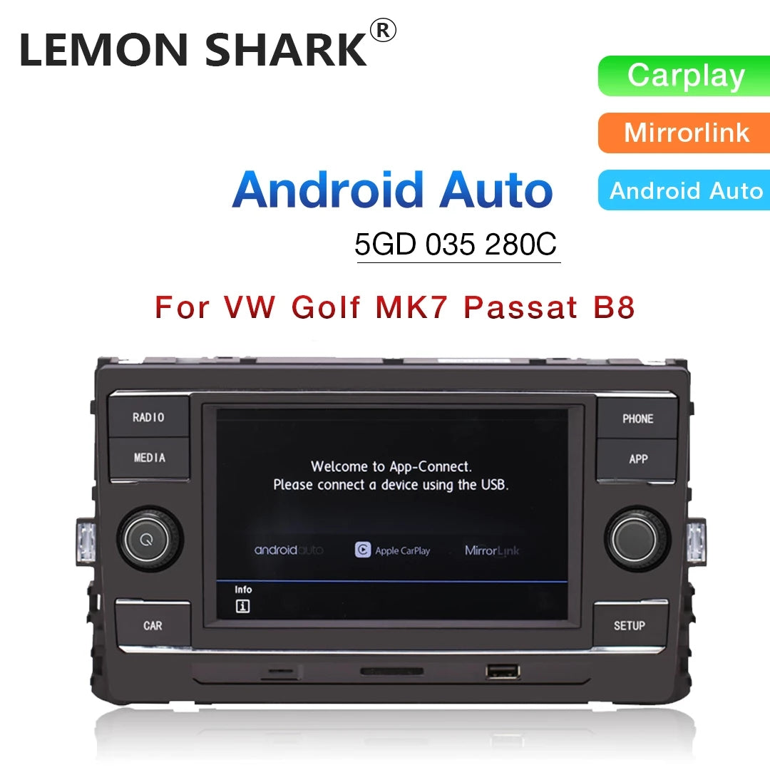 Android Auto Car Radio Original NONAME 5GD035280C Carplay MirrorLink MQB For VW Lamando GOLF MK7 Passat B8 Tiguan L New Octavia