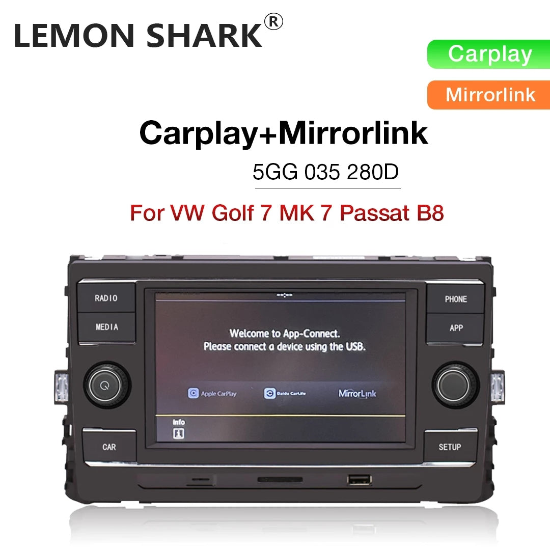DEASY Carplay MirrorLink 6.5'' MIB MQB DS Car Radio Multimedia Player 5GG 035 280D For VW Golf 7 MK7 Passat B8 5GG035280D